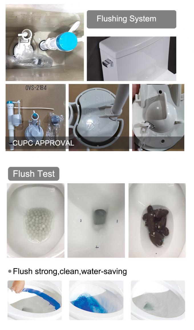 21 Inch Ada Comfort Height Toilet 1.6 Gpf One Piece Commode Porcelain Tall