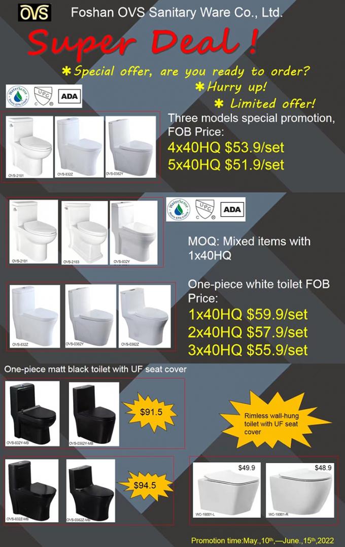 Ada American Standard Floor Mounted Toilet One Piece Water Closet MAP 800G