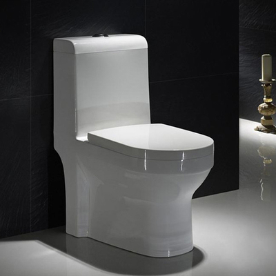 S Trap Standard Size One Piece Elongated Toilet Floor Mounted Commode