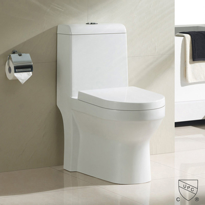 Fully Glazed Trapway Elongated Toilet Low Water Consumption