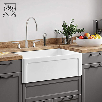 30 Inch Farmhouse Kitchen Sink And Cabinet For Bathroom Reversible Single Basin