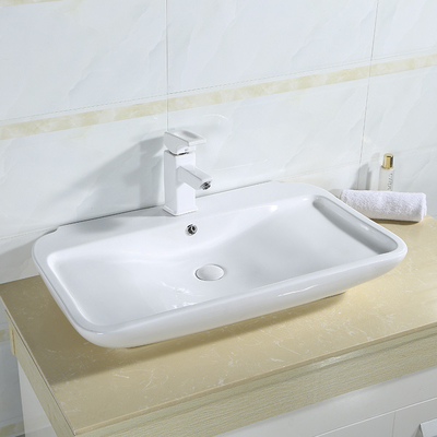 500mm 800mm Countertop Basin Ceramic Bathroom Sink 30 X 18 31 X 19 31 X 22