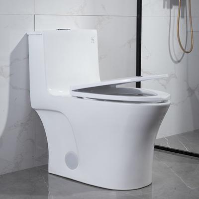 3L 6L Dual Flush One Piece Toilet With Top Buttons CUPC White Porcelain