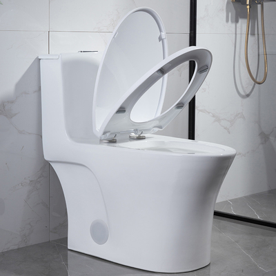 1.28 Gpf One Piece Tall Elongated Toilets For Elderly White Quiet Flush