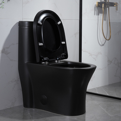 Ceramic Dual Flush Elongated One Piece Toilet Siphonic 2-1/8" Trap Double