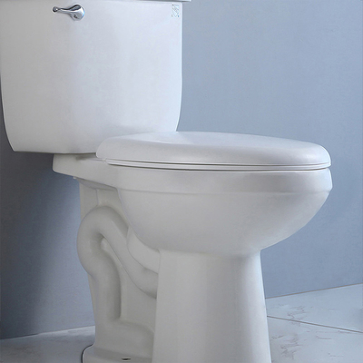Siphon Jet 2 Piece Wall Hung Toilet Tall 10 Inch Two Piece Commode Elongated