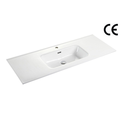 Washroom Vanity Top Bathroom Sink Porcelain Integrated 1210X460X175mm