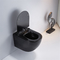 Sleek And Seamless Skirted Elongated Toilet Wall Mount Water Closet