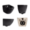 Quiet Wall Mounted Toilet Compact Dual Flush Water Closet With Comfortable Seat Height