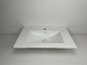 Elegant Engineered Ceramic Vanity Top Bathroom Sink Flat Edge