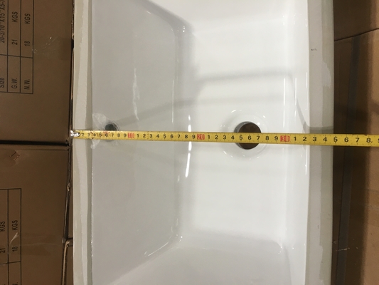 Ceramic Construction Ada Bathroom Sink Overflow Proof 2mm Straightness