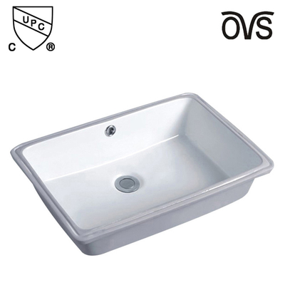 Classic Rectangular Ada Bathroom Sink With Beveled Edges And Clean Geometry