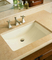 Rectangular Undermount Design Commercial Hand Wash Basin Scratch-Resistant