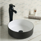Matt Color Counter Top Bathroom Sink Ceramic Small Round Lavabo Wash Art Basin