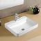 Overflow Counter Top Bathroom Sink 600 X 500 Rectangular Bowl European
