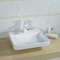 Overflow Counter Top Bathroom Sink 600 X 500 Rectangular Bowl European