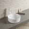 Smooth Ceramic Round Bathroom Sink Above Counter Table Top Orange Wash Basin