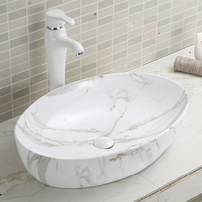 Porcelain Oval Bathroom Sink 500 X 300 600 X 450 600 X 300 Non Porous