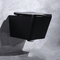 Back To Wall One Piece Toilet Bowl Wall Hung Toilet Tankless Black Square
