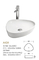 Prevents Discoloration Fading Irregular Sink White Color Triangle Surface Wash Basin
