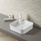 Surface Resistant Stain Scratch Washbasin Square Above Grey Counter Sink