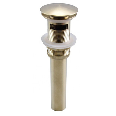 Polished Nickel Pop Up Drain Assembly Bathroom Drainage Fittings Gold Plate