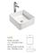 Reusable Counter Top Bathroom Sink Square Type Not Deformed Wash Basin
