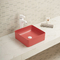 Dirt Resistant Wash Basin Porcelain Square Shape Complete And Clean Bathroom Sink