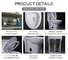 Washdown Two Piece Toilet Set For Small Space 1.0/1.6 Gpf Washroom Commode