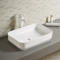 Glaze Black Vessel Bathroom Sink Rectangular Countertop Basin 610X400X145mm