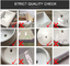 High-Temperature Firing Rectangular Table Top Wash Basin Custom Ceramic Sink