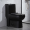 Hotel Siphonic One Piece Toilet Top Flush Floor Mounted Black 690x360x810mm