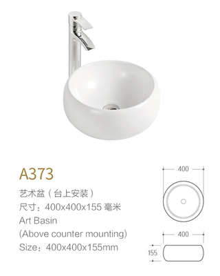 Low Moisture Absorption Wash Basin Decoration Features Scratch Stain Heat Resistance Sink