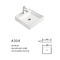 Solid Counter Top Bathroom Sink 16 Inch Philosophy Square Hand Basin