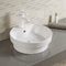 Vessel Counter Top Bathroom Sink 40cm Round Countertop Basin With Overflow