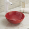 Non-Porous Counter Top Bathroom Sink Table High-Gloss Surface Wash Basin Round