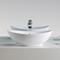 Oval Counter Top Bathroom Sink With Overflow 500mm 550mm