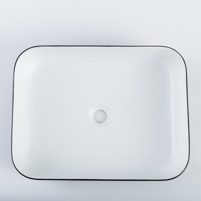 High-Gloss Finish Rectangular Wash Basin Price Durability Custom Vessel Sinks