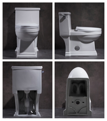 4.8l American Standard Right Height Elongated Toilet One Piece Floor Mounted