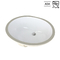 White Modern Ada Bathroom Sinks Undermount Trough Oval Ceramic 15 Inch
