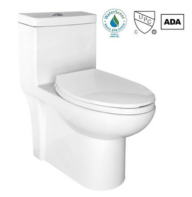 American Standard Cosette Dual Flush Elongated One Piece Toilet In White 1.28 Gpf