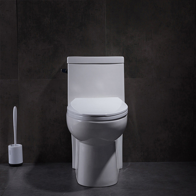 Dual Flush Elongated One Piece Toilet With Soft Closing Seat 1.28gpf/4.8lpf