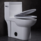 Floor Mounted Commode One Piece Skirted Toilet Elongated 1.28gpf