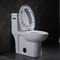 Floor Mounted Commode One Piece Skirted Toilet Elongated 1.28gpf