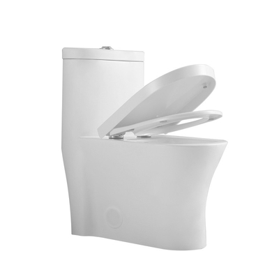 19 Inch Ada Comfort Height Toilet Elongated One Piece Bathroom Ceramic