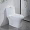 Round Front One Piece Skirted Toilet Dual Flush Elongated Fully Skirted CUPC