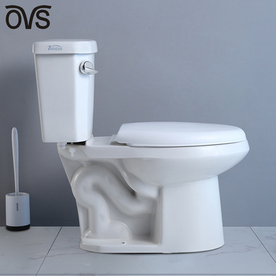 12 Rough In 2 Piece Elongated Toilet Wall Mounted  1.28 Gpf Commode