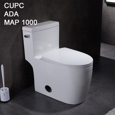 IAPMO CUPC Toilet Bowl 1 Piece Super Quiet Commode Powerful Flushing Round