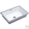 Washroom Undermount Vanity Sink Bowl White Solid Surface Streamlined