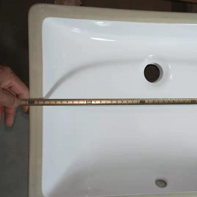 Ada Compliant Undermount Bathroom Sink Rectangle Soft Curve Inside Ceramic